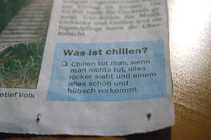 CHillen und andere sachen - 