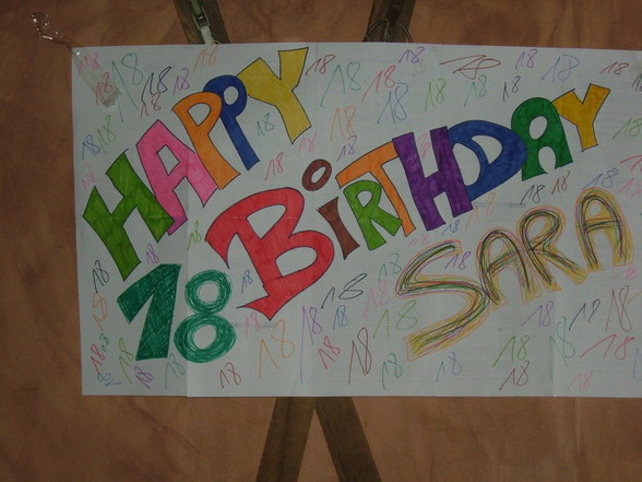 HAPPY BIRTHDAY SARA !!!!!! - 