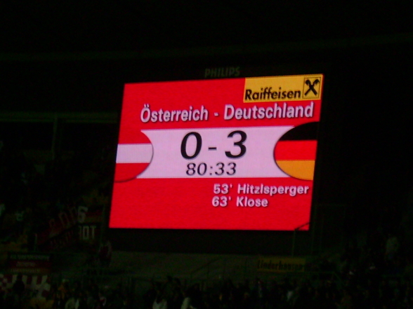 Länderspiel Österr.- GERMANY 0 : 3 - 