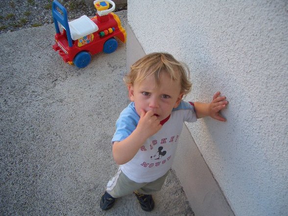 my little brother & cat - 