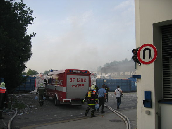 Großbrand bei Fa. Bunzl  Biach - 