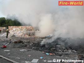 Großbrand bei Fa. Bunzl  Biach - 