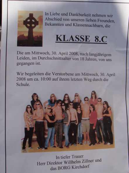 LAST SCHOOLDAY!!!!! 30.4.2008 - 