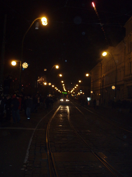 with firemen in Prag /  Silvester 2007  - 