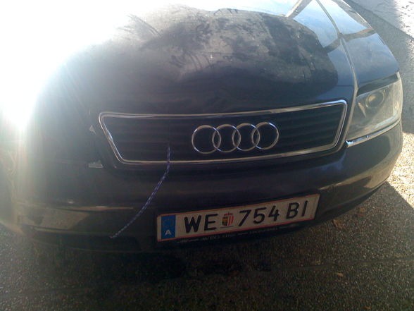 ....und mein Auto nach dem Unfall - 