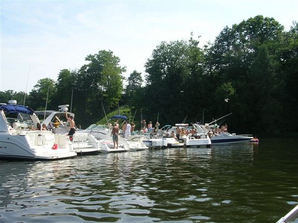 Boat Cruise, Kneeboarding on Lake MI - 