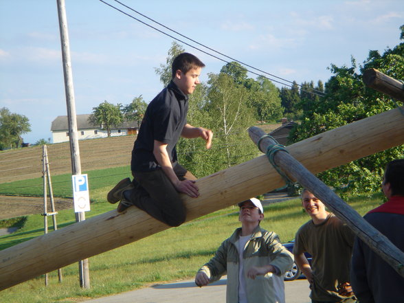 Maibaum auslesn in Oberbayring - 