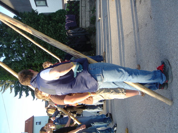 Maibaum auslesn in Oberbayring - 