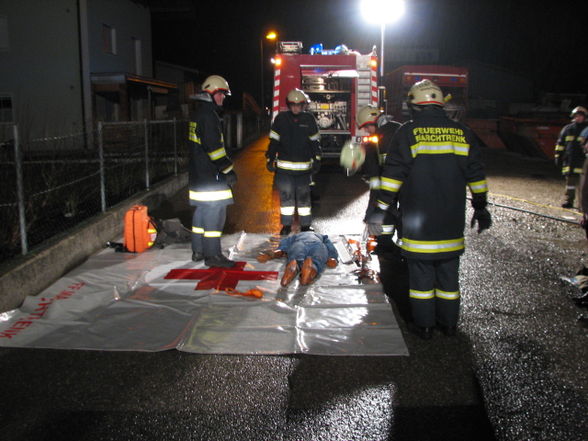 Feuerwehrübung, Fa. Mes - 