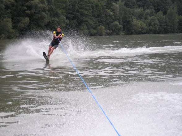 wasser-skifahren an der donau!! - 