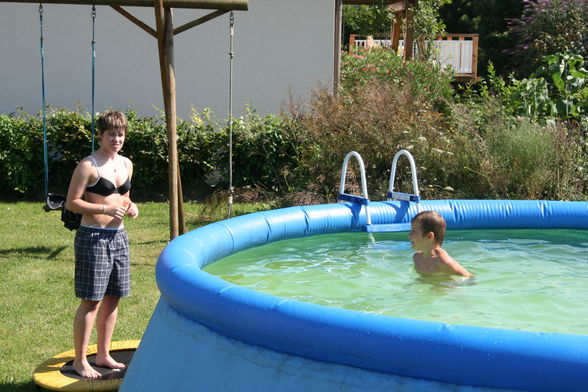 Fabian und ich beim Baden - 