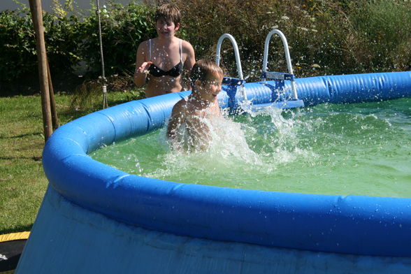 Fabian und ich beim Baden - 