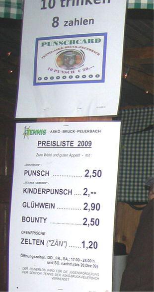 ASKÖ-Tennis-Punschstand 2009 - 