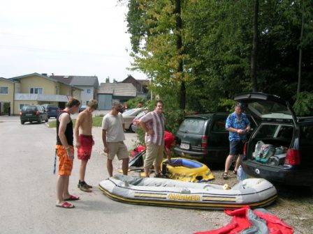 Schlauchbootsausflug An der Traun - 