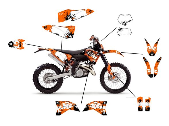 self-made Grafik-Kit KTM EXC '08 - 