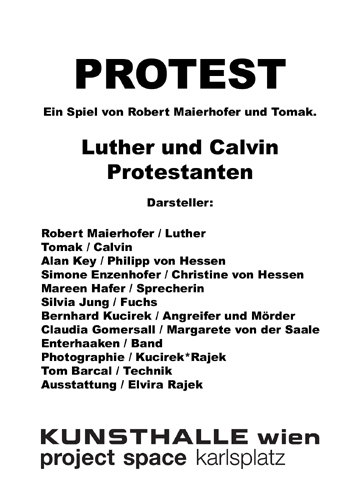 PROTEST - Kunsthalle Project Space - 