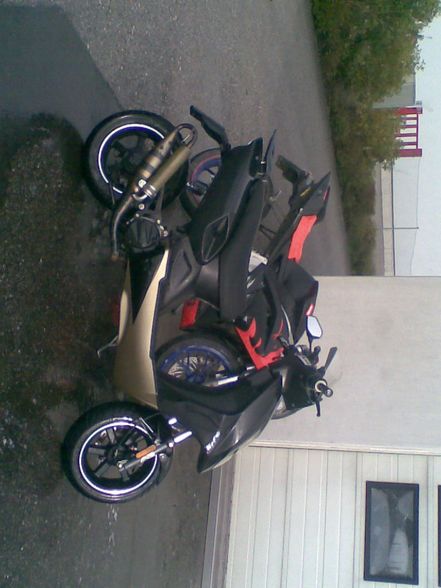 mei altes moped und neues moped - 