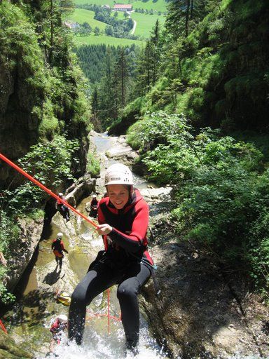 Sigi beim Raften und Canyoning - 