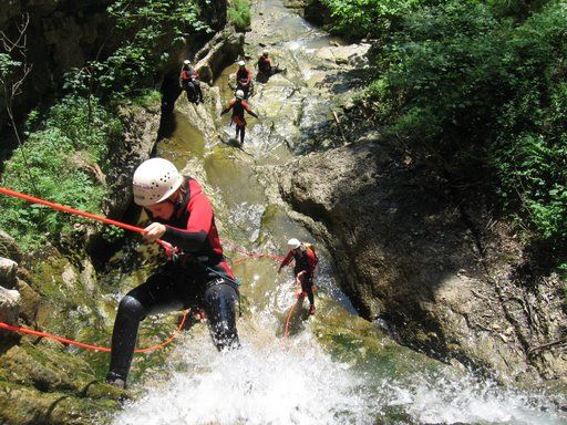 Sigi beim Raften und Canyoning - 