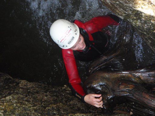 Sigi beim Raften und Canyoning - 