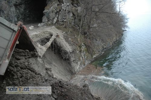 Hangrutschung in Gmunden - 