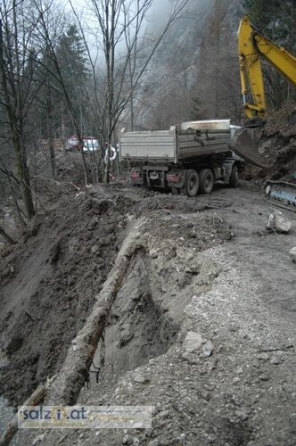 Hangrutschung in Gmunden - 