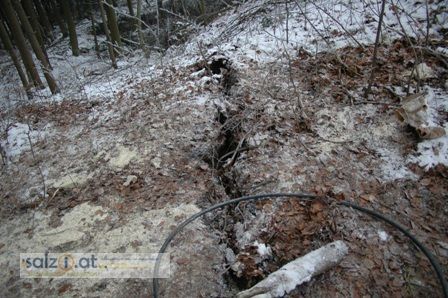 Hangrutschung in Gmunden - 