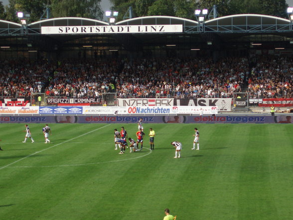 Lask gg. Rapid das Bundesligaspiel - 