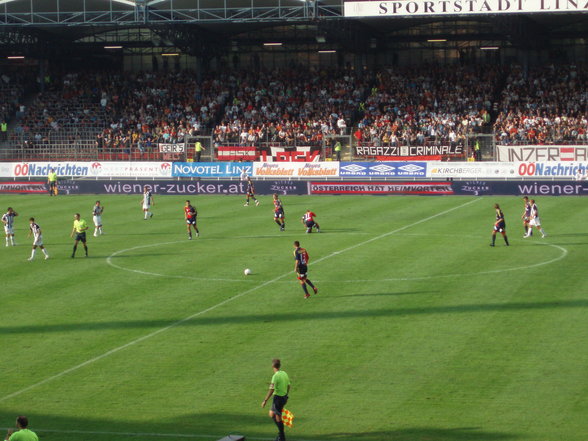 Lask gg. Rapid das Bundesligaspiel - 