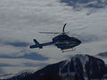 snowboarden in saalbach mit hubschrauber - 