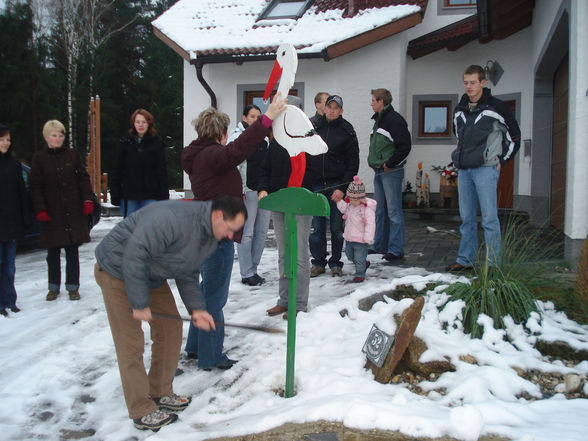 Storch aufstellen bei Anita - 