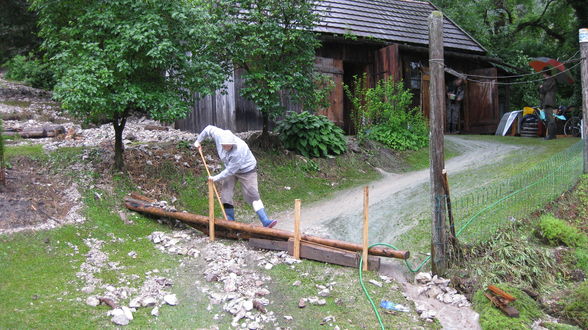 Hochwasser bei meinen Großeltern 28.6.09 - 