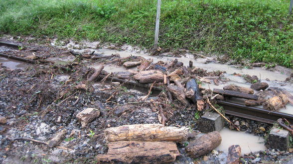 Hochwasser bei meinen Großeltern 28.6.09 - 