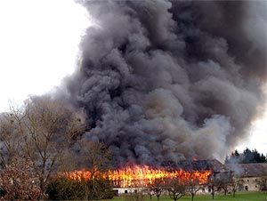 Großbrand bei uns  - 