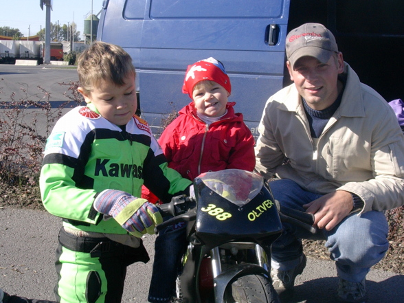 Beim Minibike fahren - 