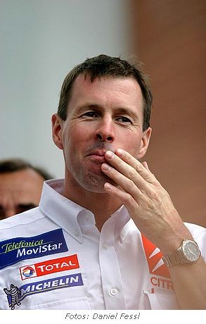 Colin McRae bei der Arbeit - 