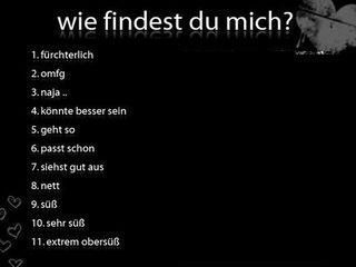 wie findest du mich - 