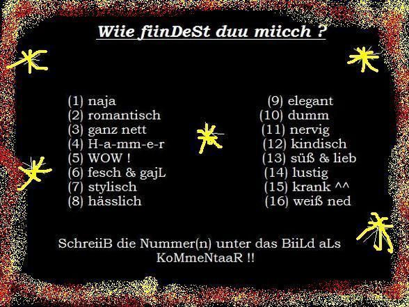 wie findest du mich - 