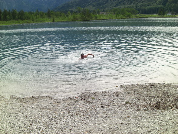 Sportliche Betätigung am Almsee - 