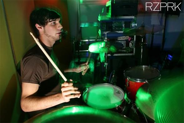 on the drums - 