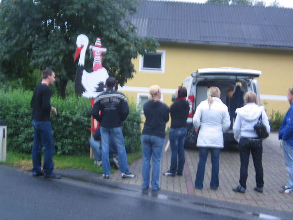 Storch für Janine + Papa-Feier in Stroiß - 