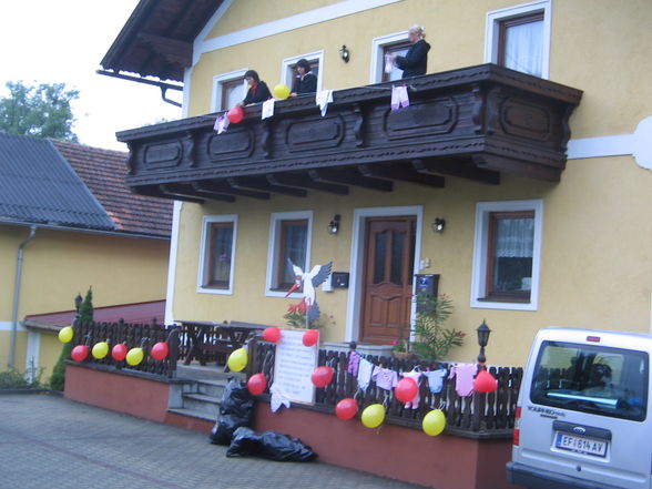 Storch für Janine + Papa-Feier in Stroiß - 