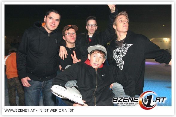 Friends und Ich beim eislaufen - 