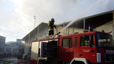 Großbrand am ehemaligen Buhl Areal - 