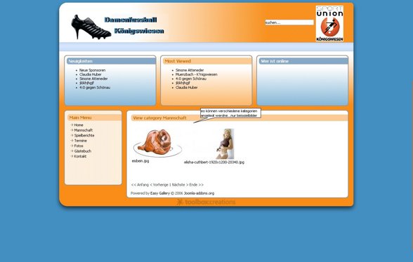 Damenfussball Homepage - 