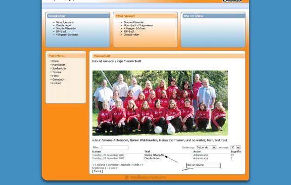 Damenfussball Homepage - 