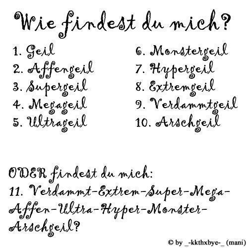 `wIE FiNdesT dU miCh? - 