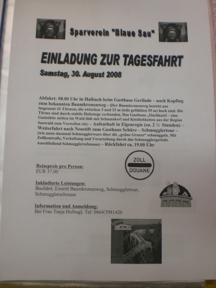 Blaue Sau proudly presents "Ausflüge - 