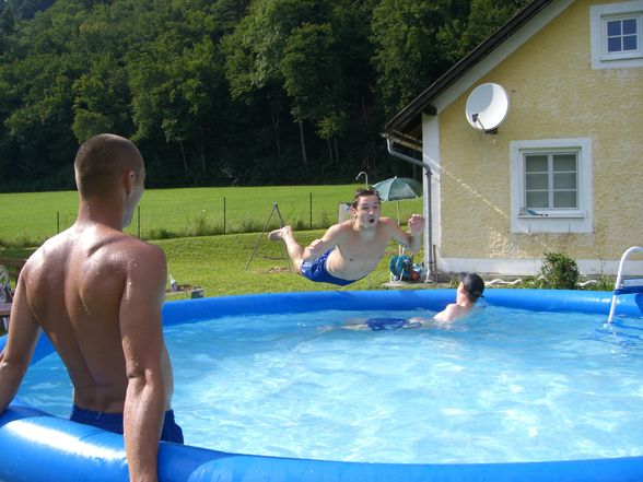 Poolparty beim Leo :-) - 