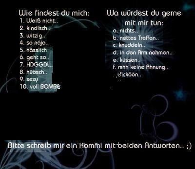 Wie findest du mich pls Comments - 